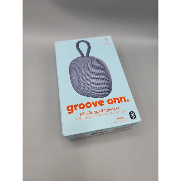 Groove Onn Mini Rugged Speaker Bluetooth Wireless Grey Open Box New - Picture 9 of 9
